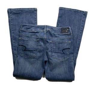 3/$45 American Eagle Womens 8 Kick Boot Jeans Blue
